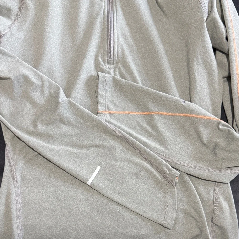Nike Women's Long Sleeve Top - Gray and Orange - Picture 9 of 9